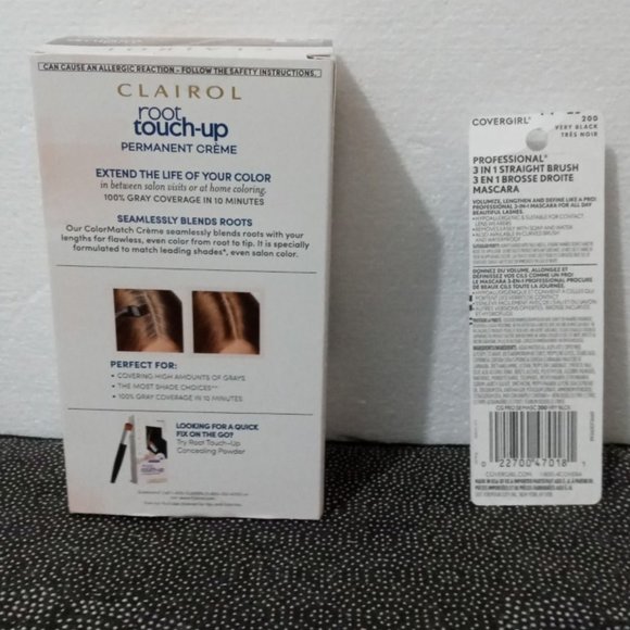 🟠 $10.00 COVERGIRL MASCARA VERY BLACK & Hair Dye CLAIROL LIGHT GOLDEN BN 6G - Picture 4 of 4